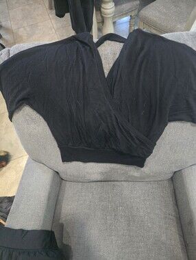 Express Black Wrap-Front Women's Tunic